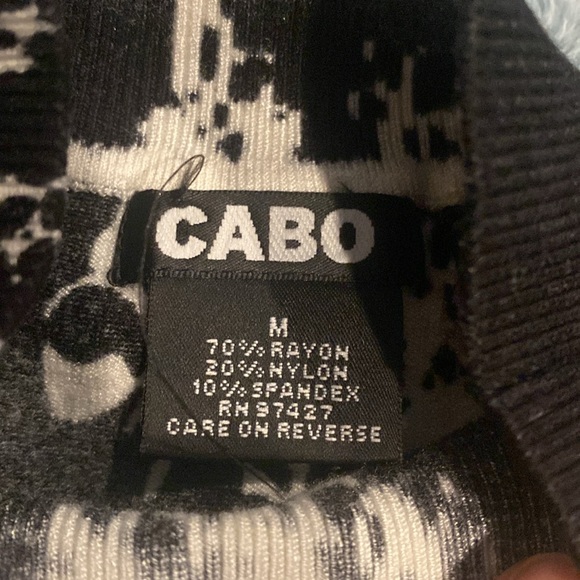 Vintage Cabo mock turtleneck knit beaded and sequins sleeveless top - Picture 5 of 5